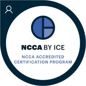 Official badge for VACC's NCCA Accredited Certification Program
